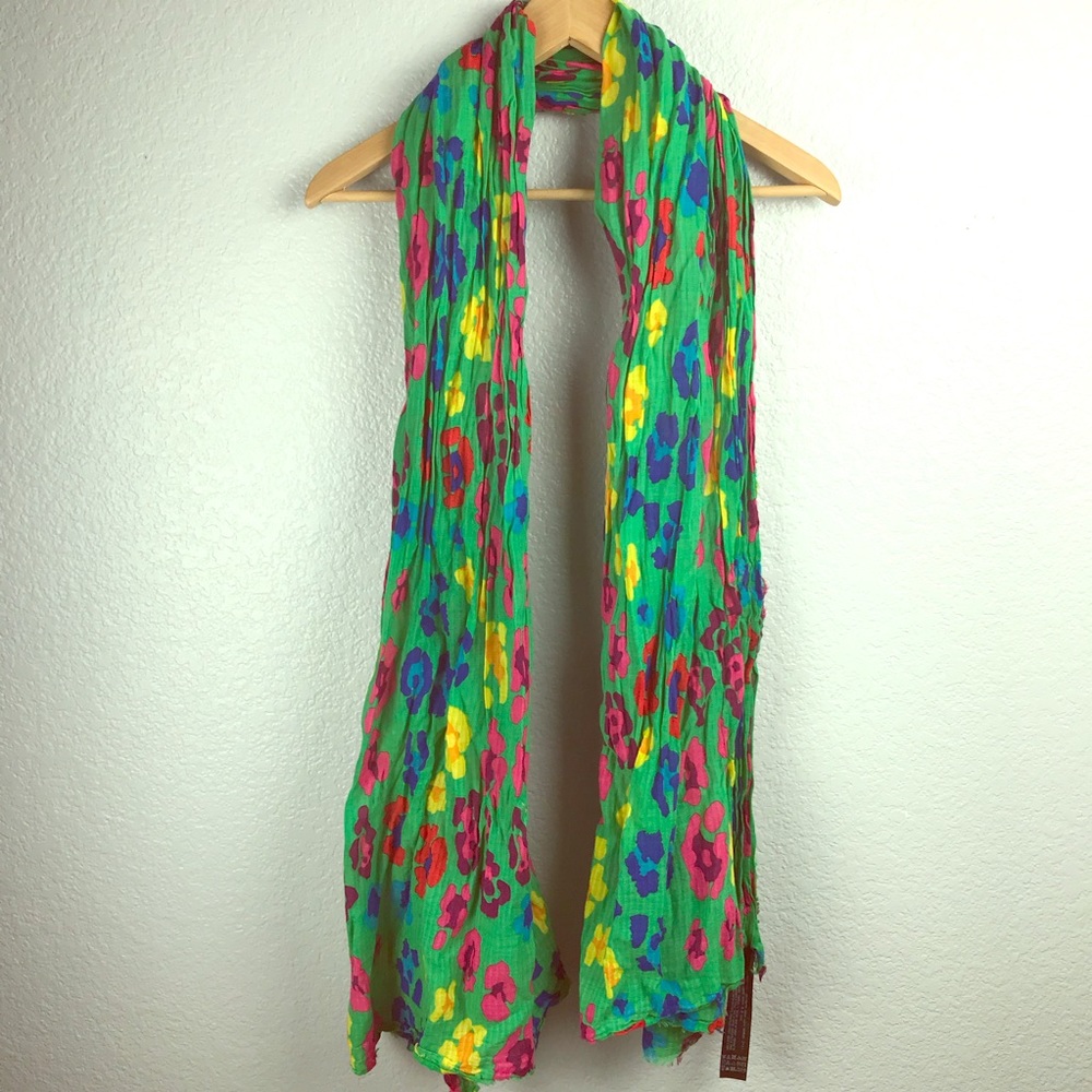 Zara Leopard Cheetah Colorful scarf